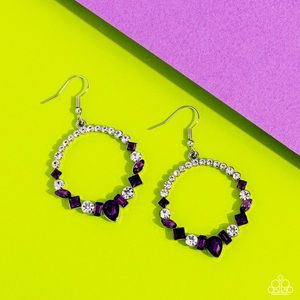 Paparazzi Revolutionary Refinement Purple Earring P5RE-PRXX-175XX
